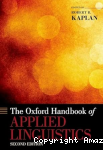 The Oxford Handbook of Applied Linguistics vignette